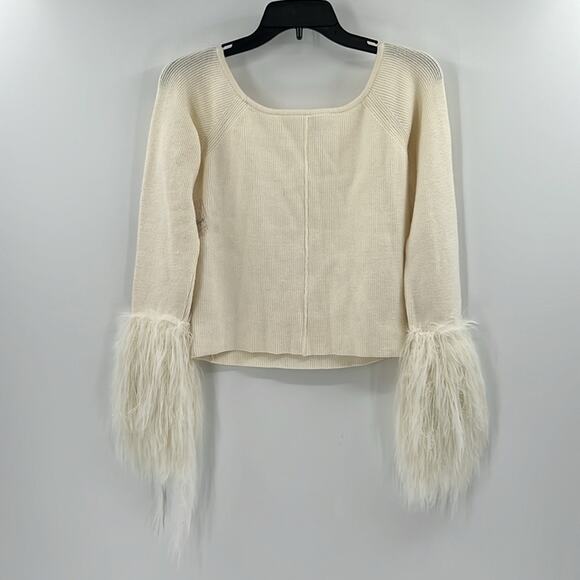 Free People Women's Marilyn Pullover Sweater - Ivory - Large - New with tags - Picture 9 of 9